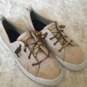 Sperry Top-Sider Crest Vibe Sneaker Women 8.5 Gold